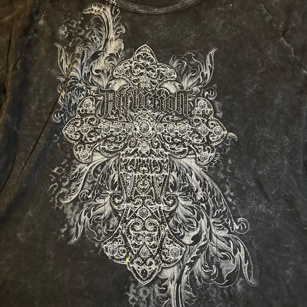 Women's Vintage Affliction Open Back Tee